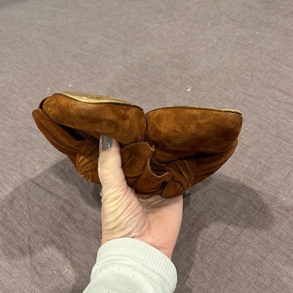 Madewell Remi Suede Bow Mule - rust - Picture 15 of 16